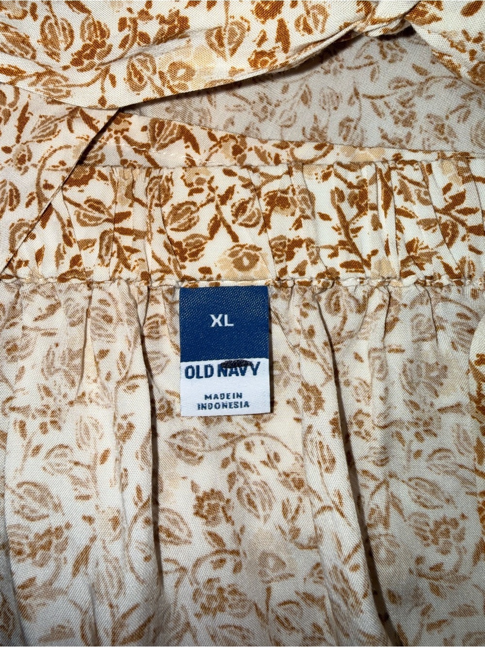 Old Navy Tie Back Floral Cami Swing Tank Top - XL - Picture 6 of 6